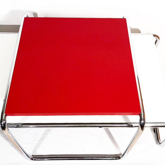Laccio Style Table in Red Laminate: An Elegant Splash of Color