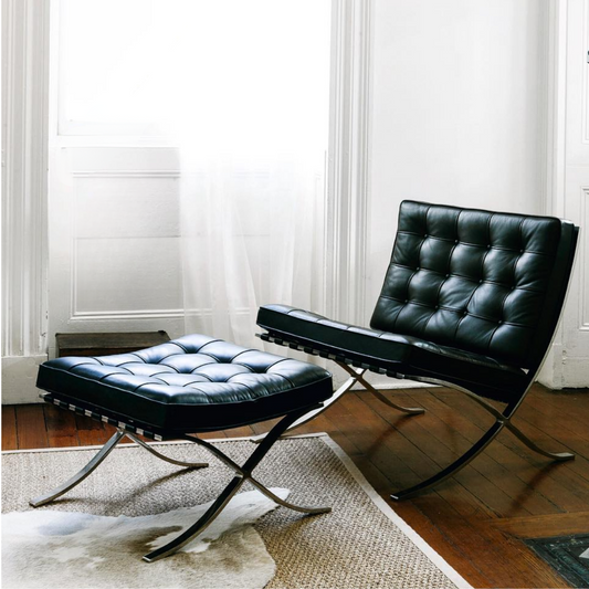  The Perfect Pair: Barcelona Style Chair and Its Ottoman 