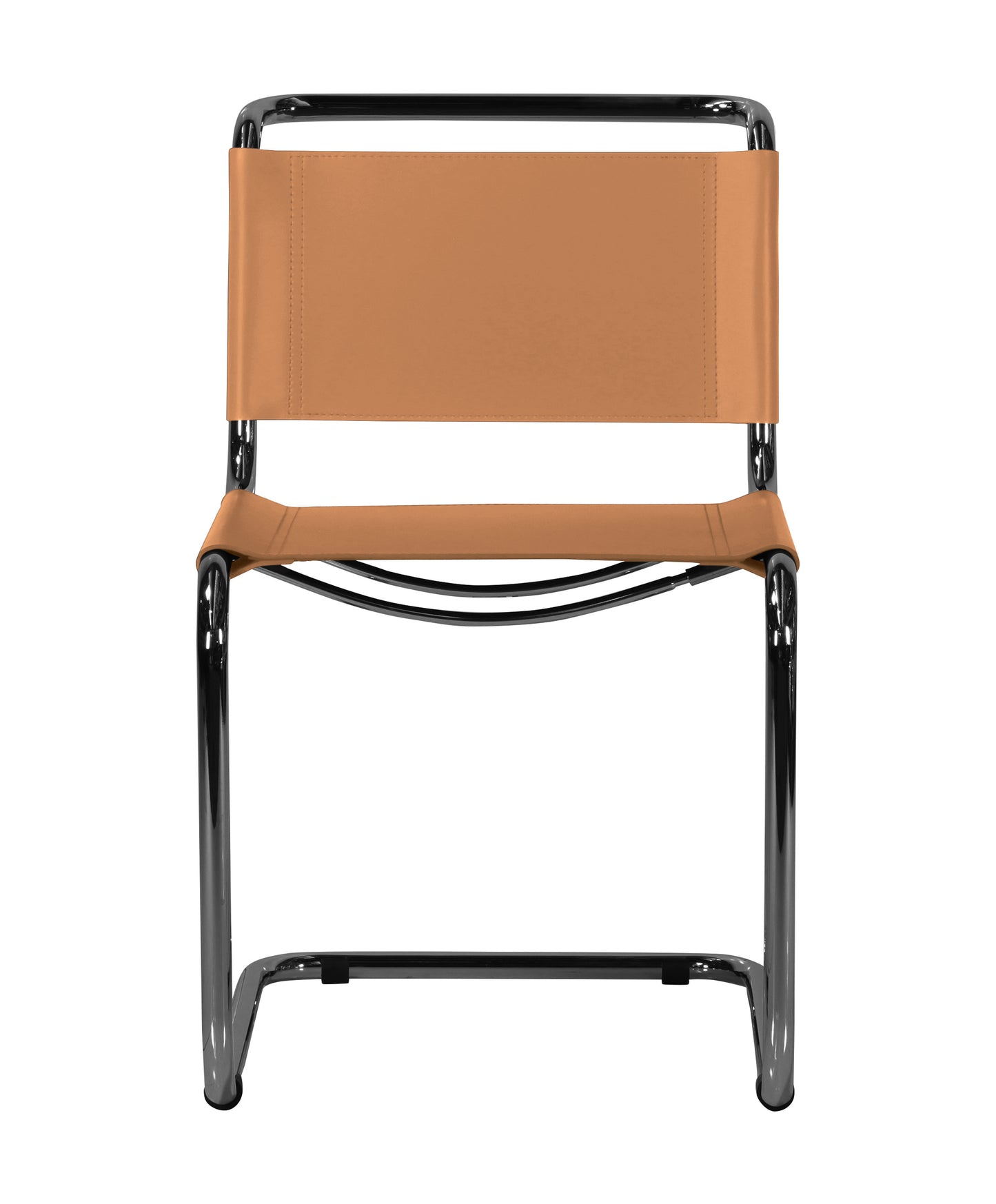 Mart Stam style Chair  | Biscuit  | Front 