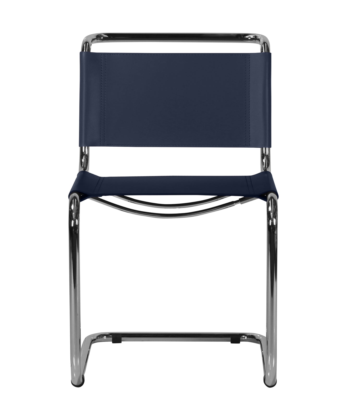 Mart Stam style Chair  | Blue  | Front