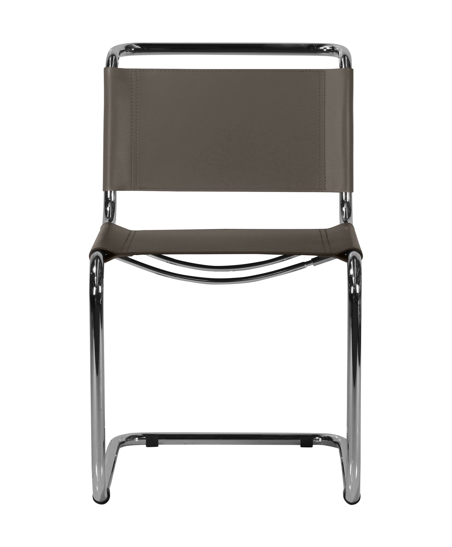 Mart Stam style Chair  | Dark Brown  | Front
