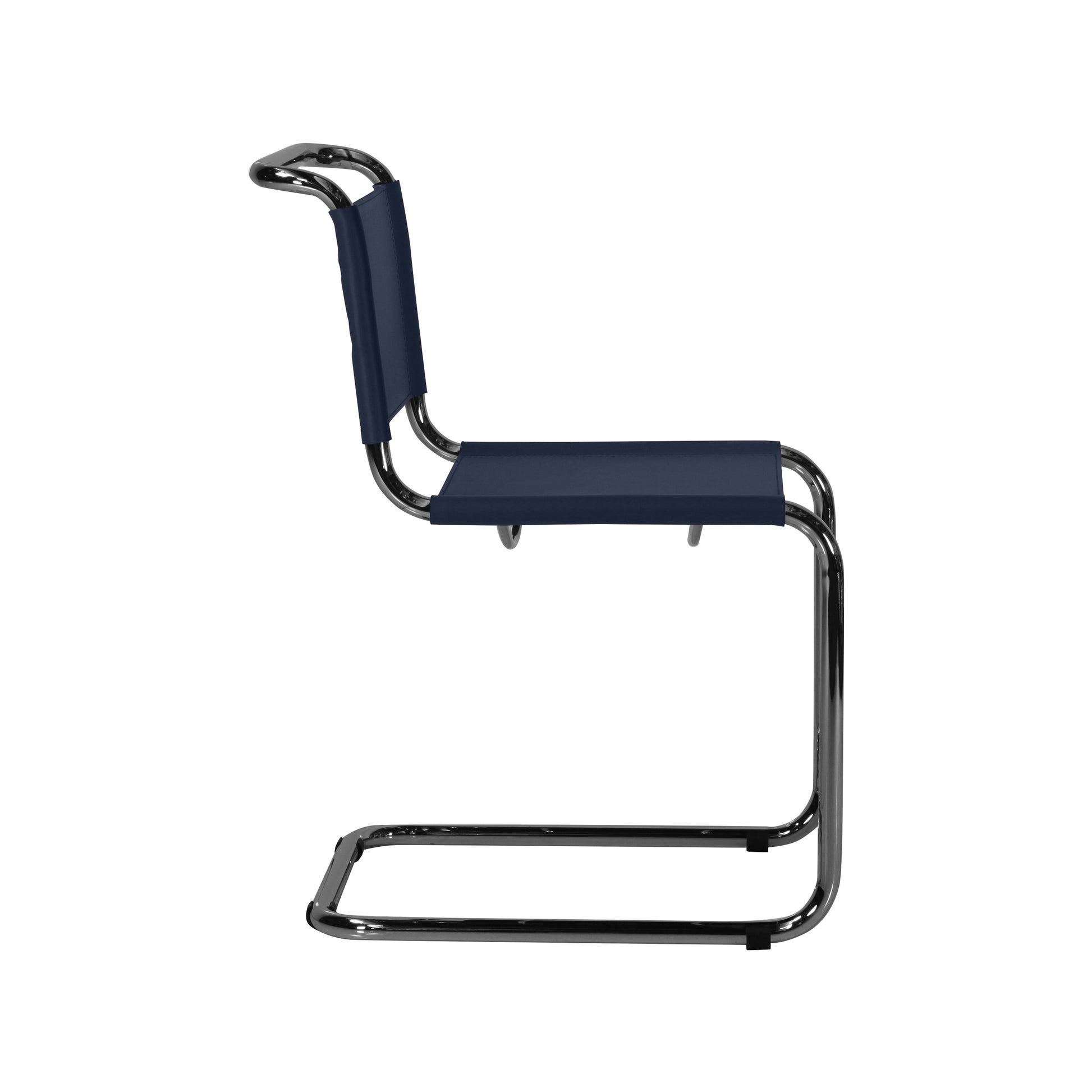 Mart Stam style Chair  | Blue  | Side