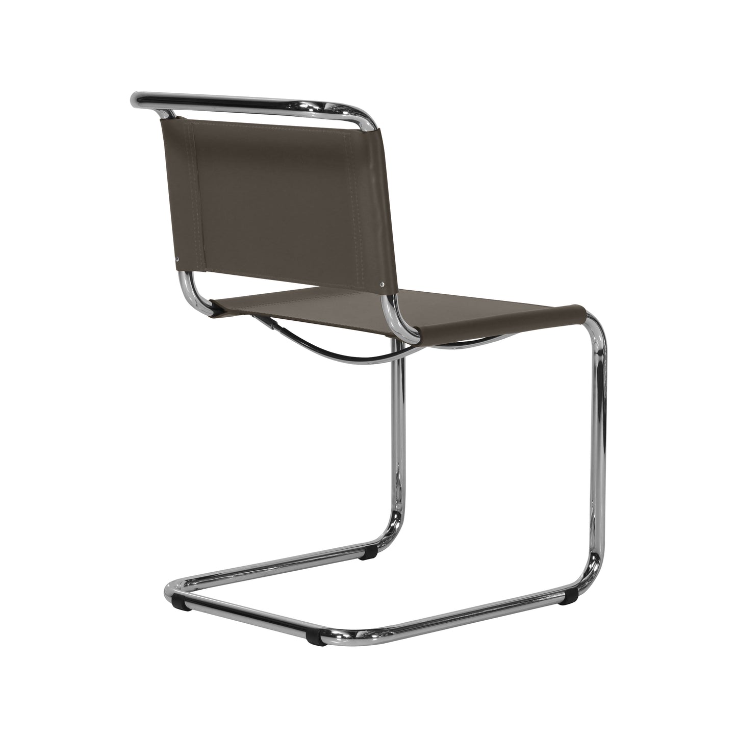 Mart Stam style Chair  | Dark Brown  | Side