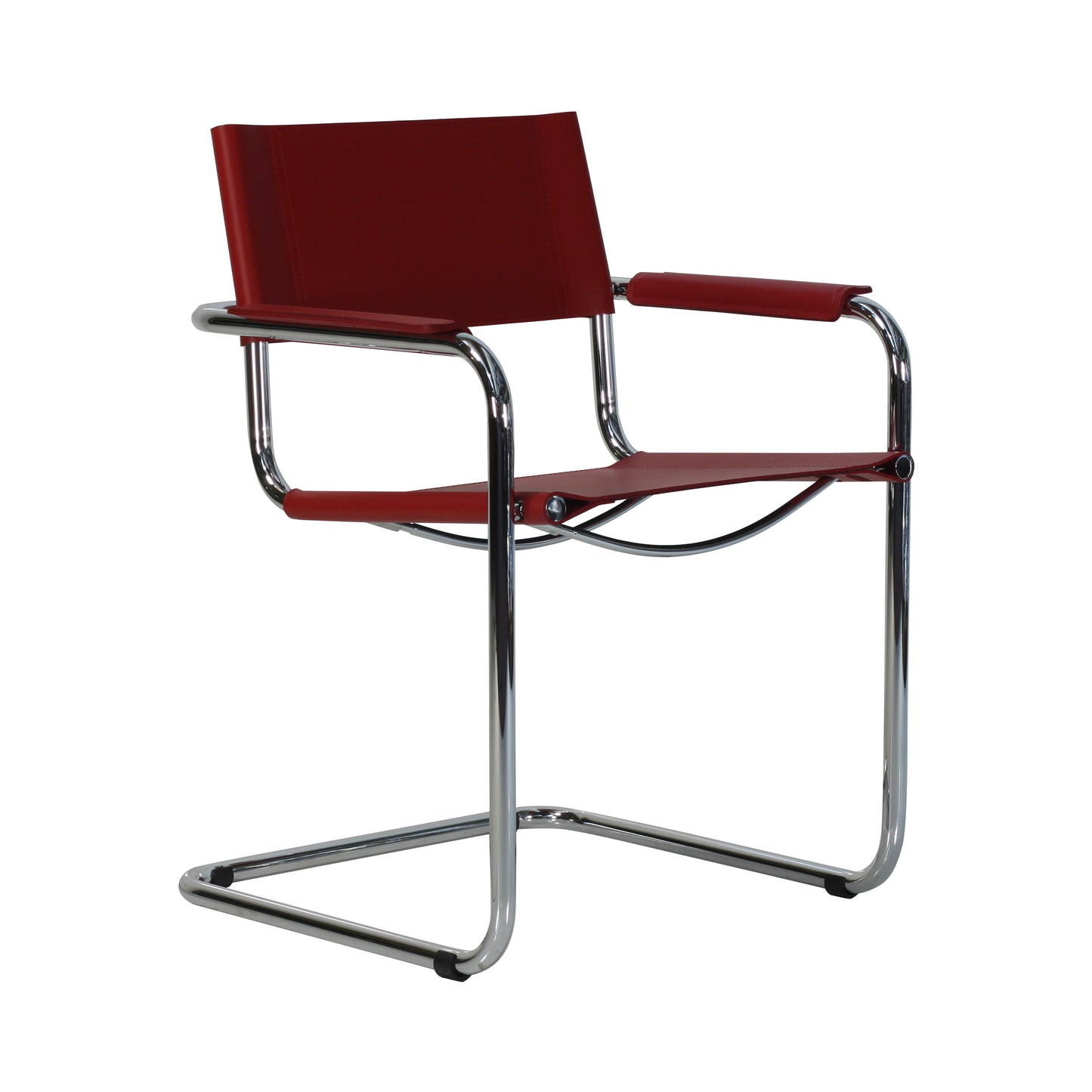 Mart Stam style armchair | Red| Side