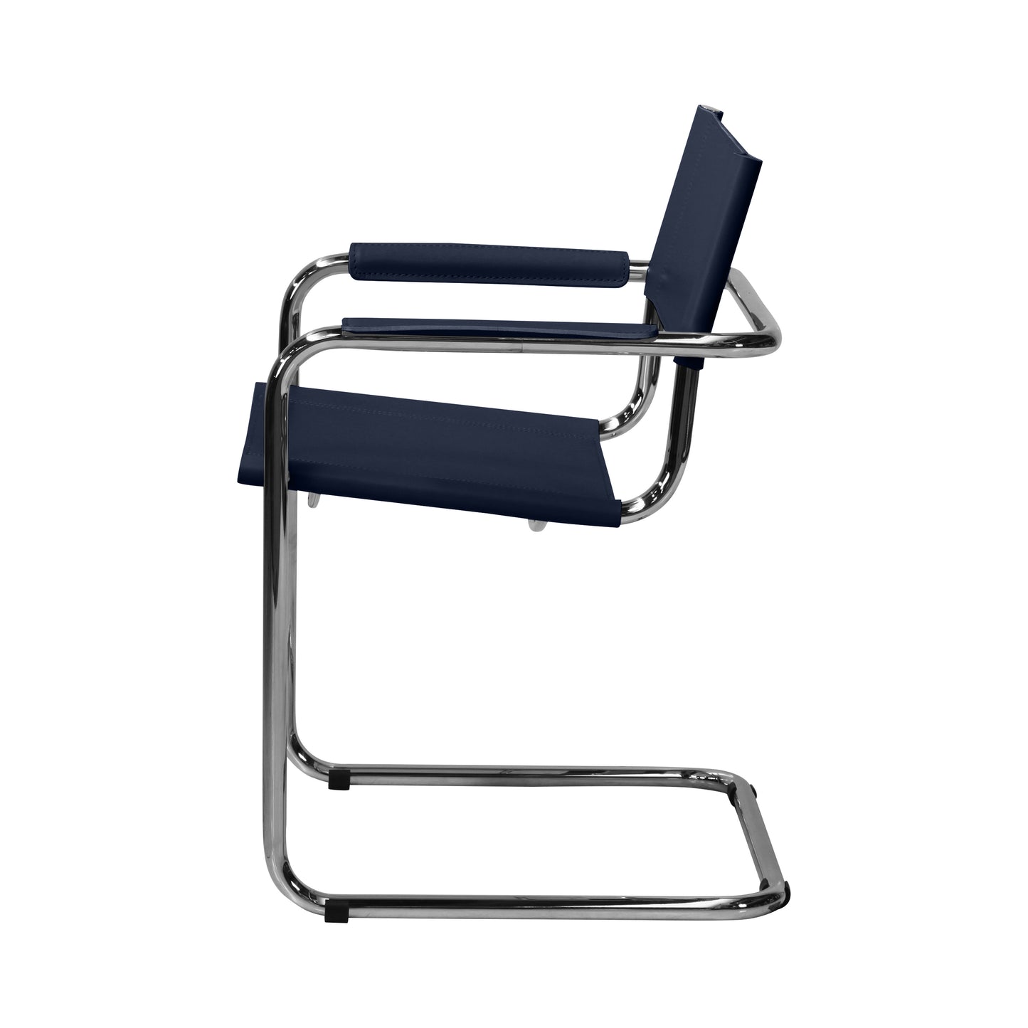 Mart Stam style armchair | Blue | Side