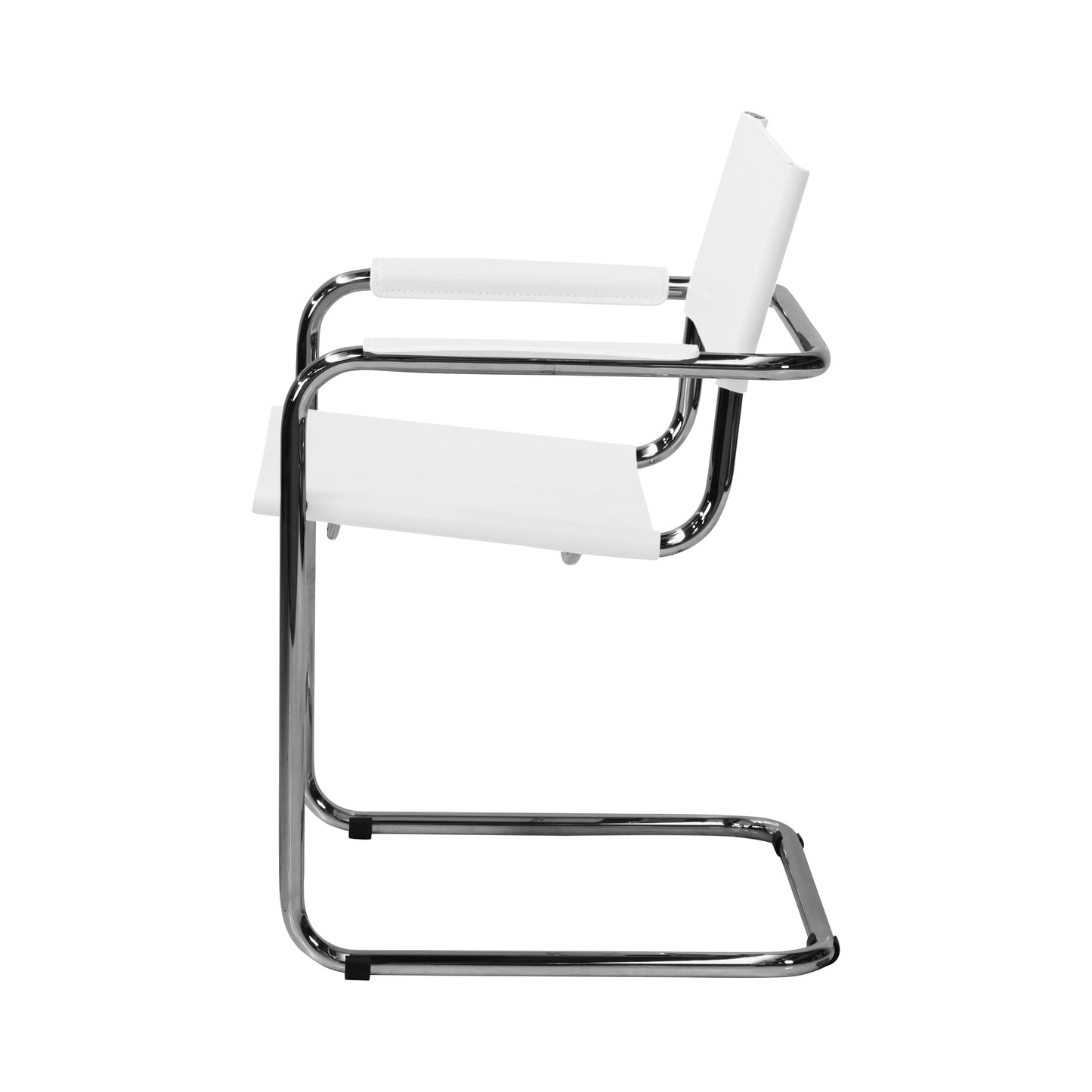 Mart Stam style armchair | White | Side