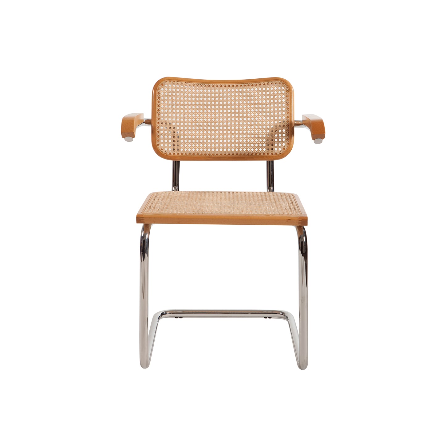 Armchair cesca style | Natural Wood | Front