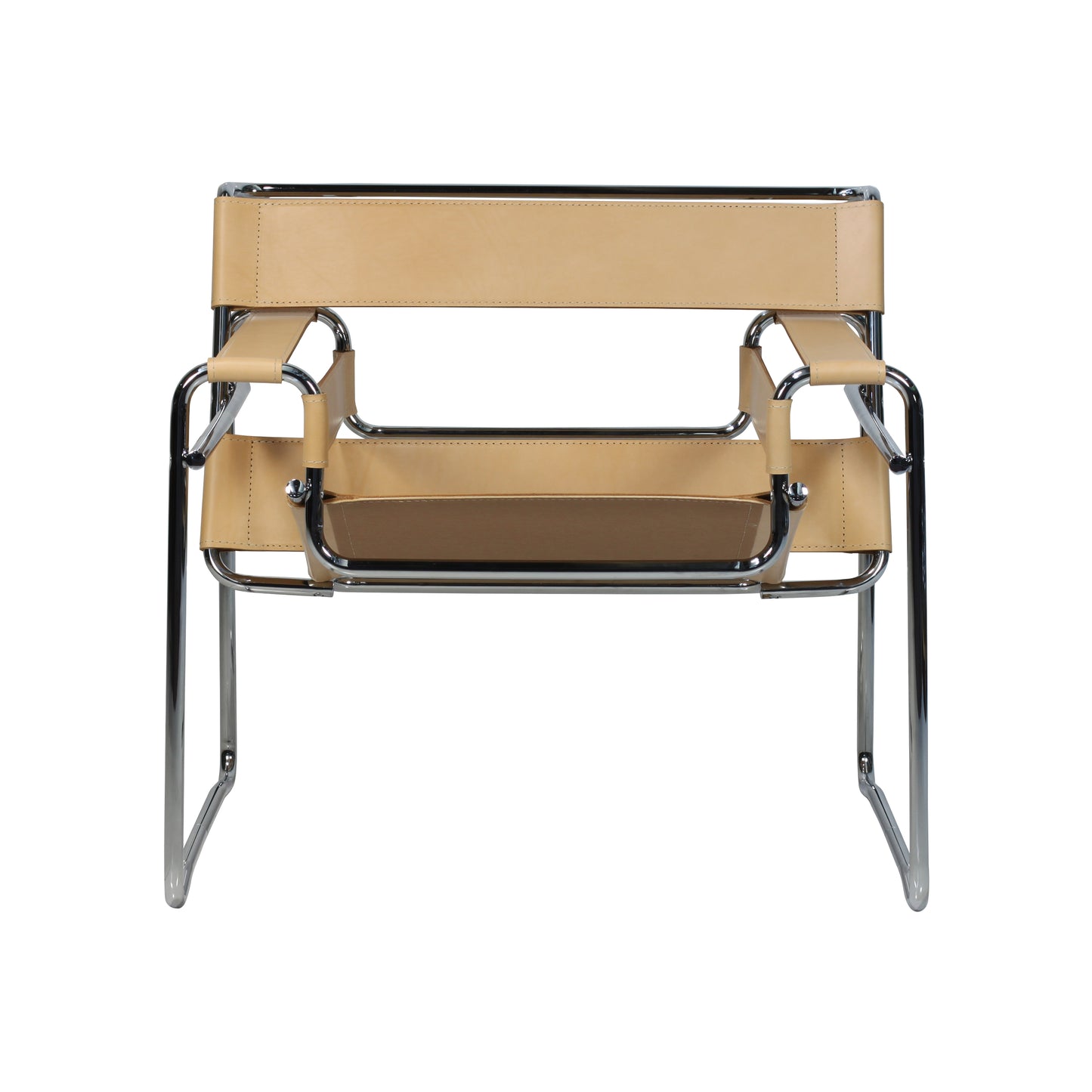 Chair wassily style | Natural Leather | Front 