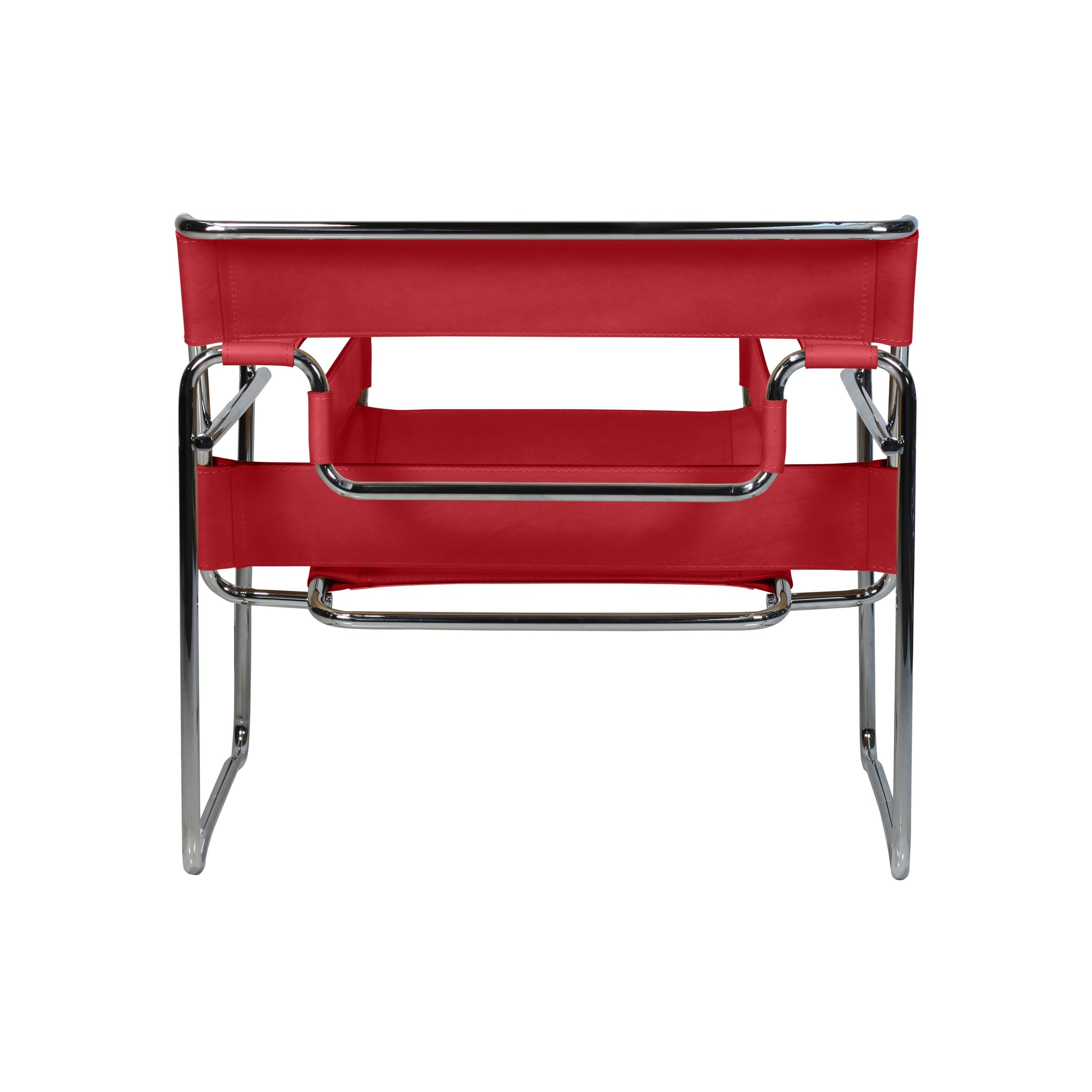 Chair wassily style | Red Leather | Back