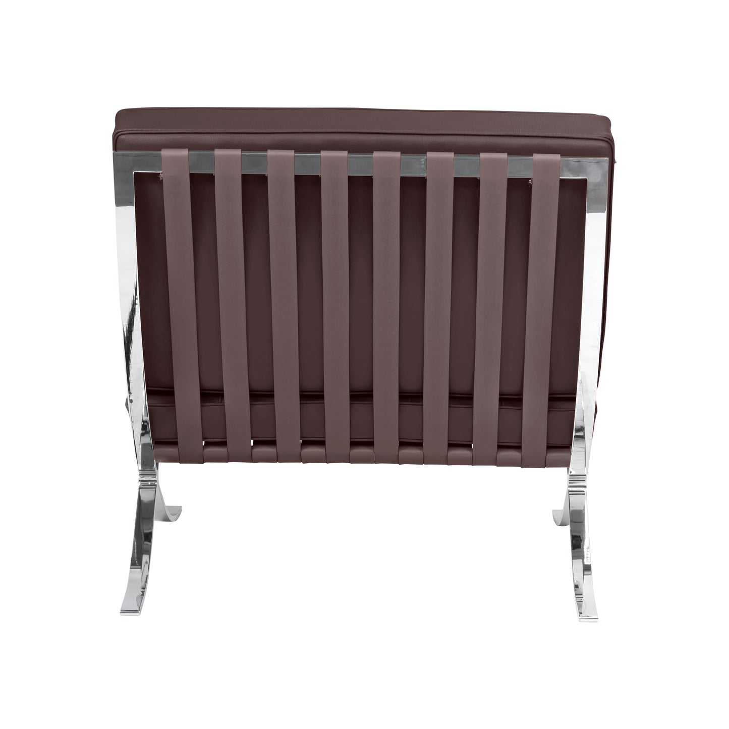 Chair barcelona style | Chocolate Leather | Back