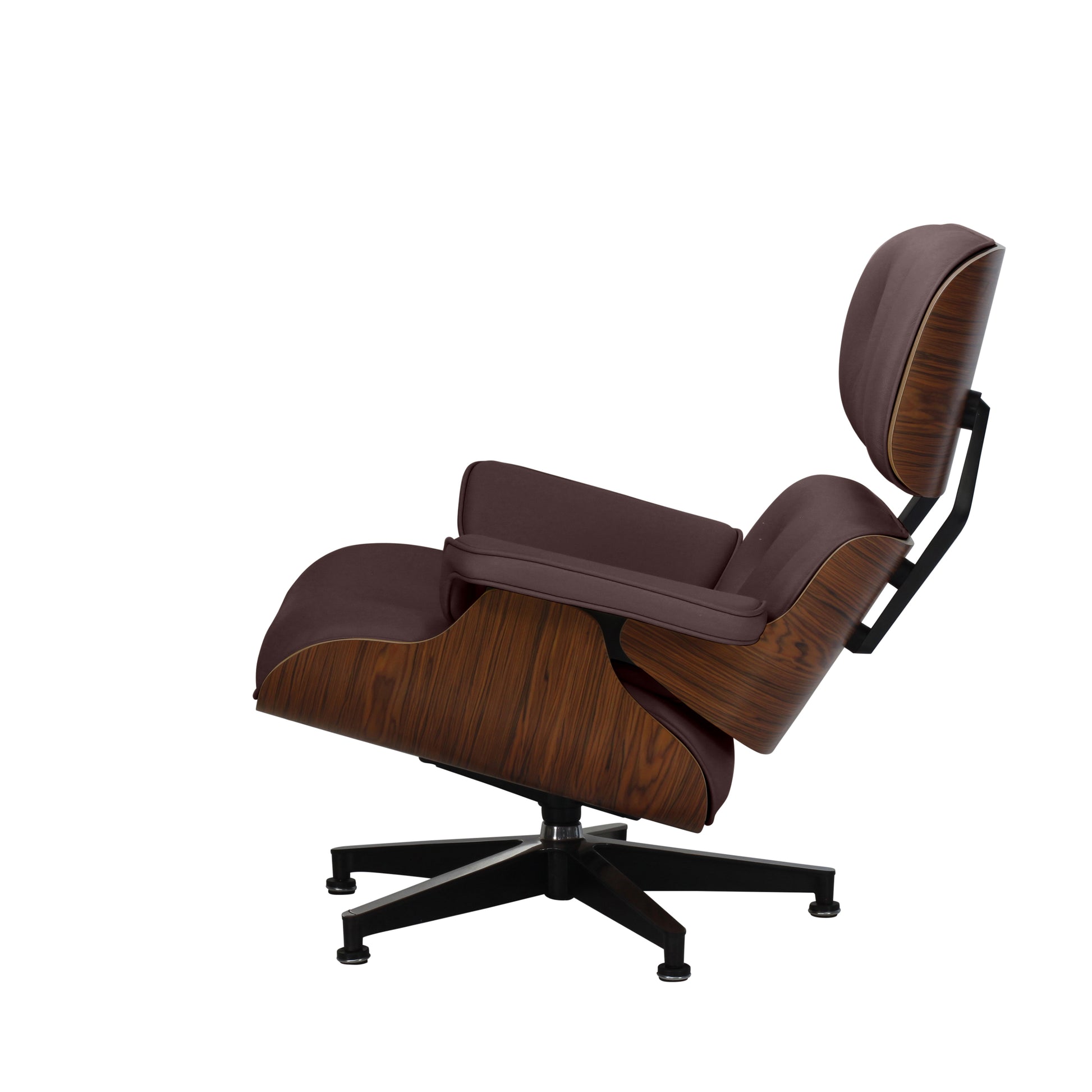 Lounge chair | Chocolate  Leather | Side