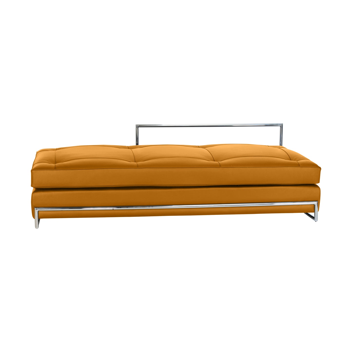 Daybed gray style | Cognac Leather | Front