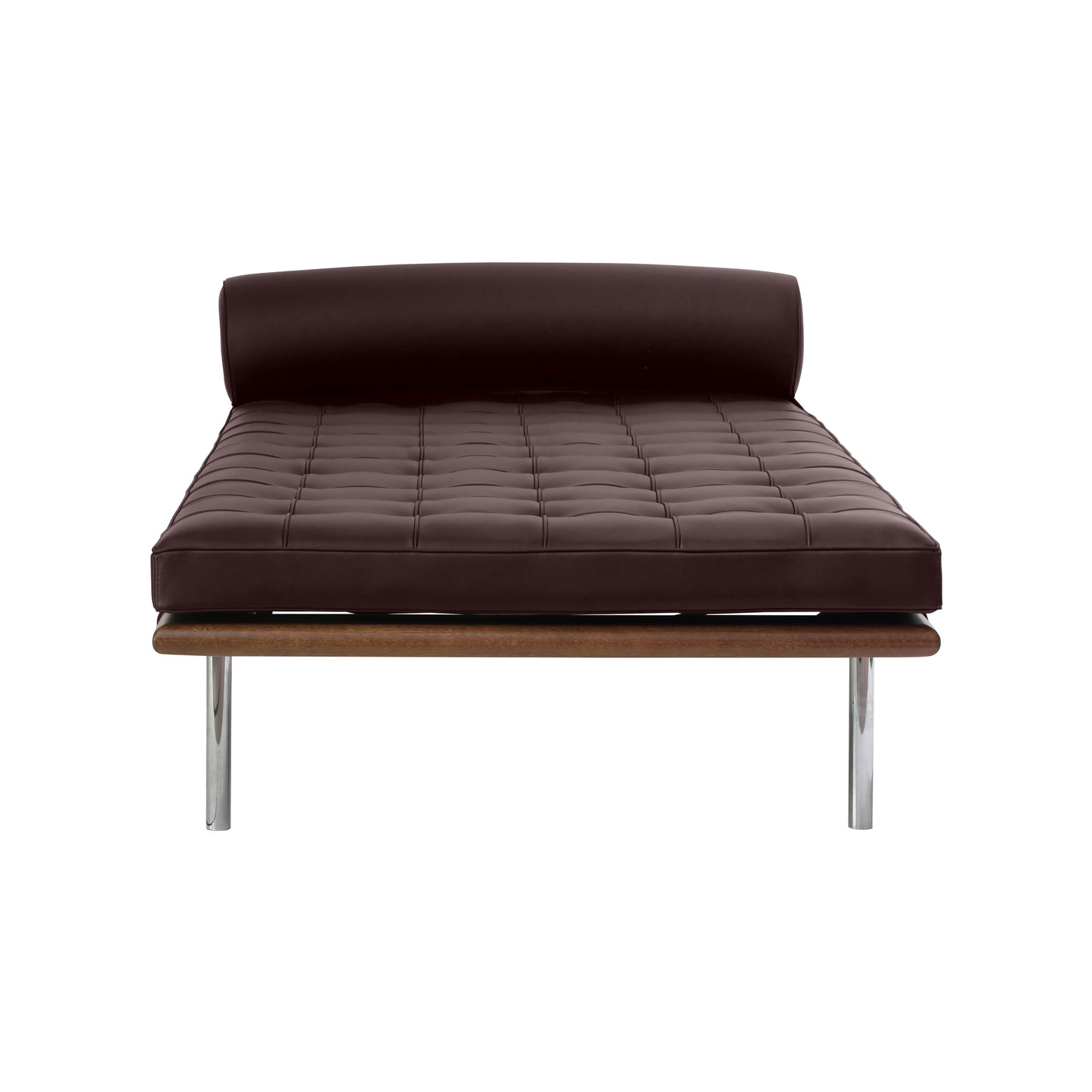 Daybed barcelona style | Chocolate Leather | Front 