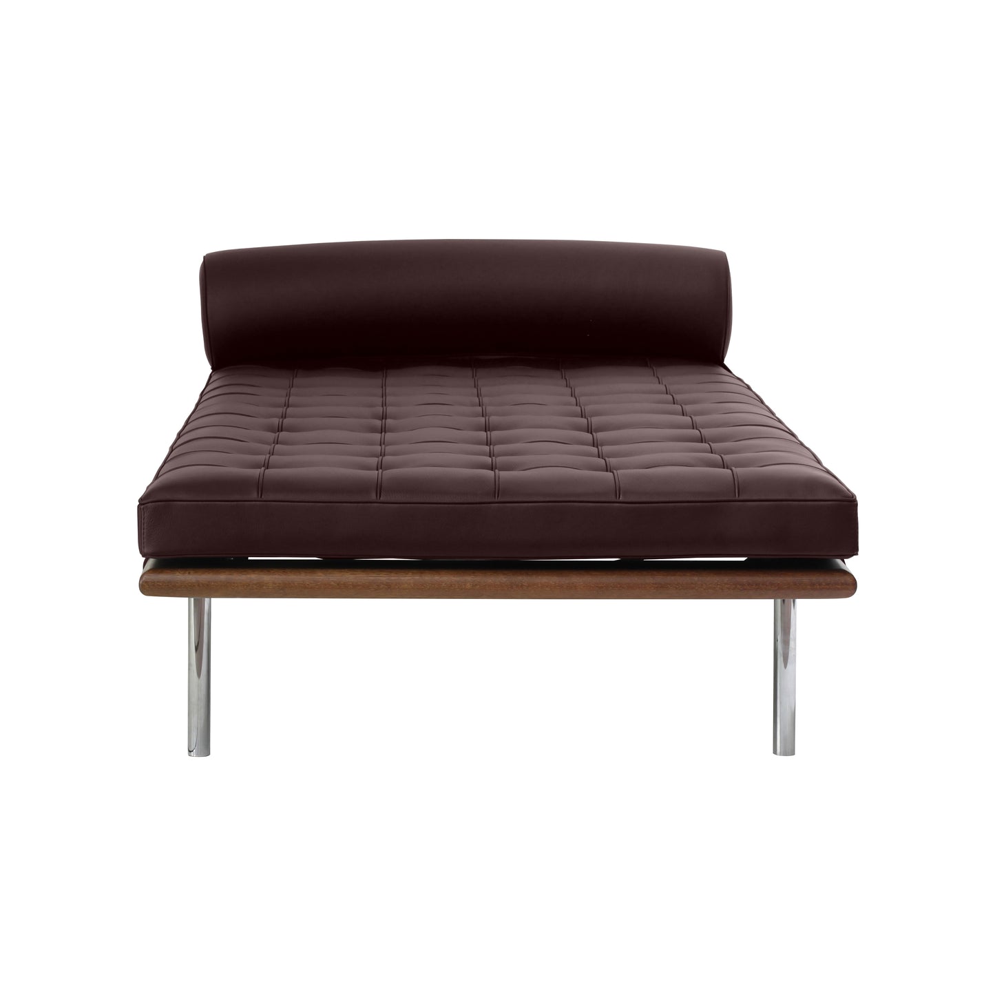 Daybed barcelona style | Chocolate Leather | Front