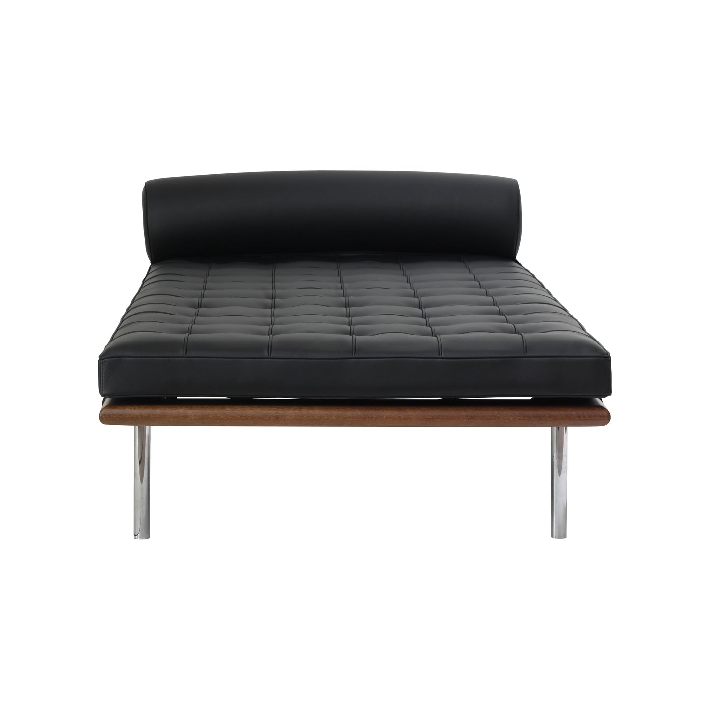 Daybed barcelona style | Black Leather | Front 