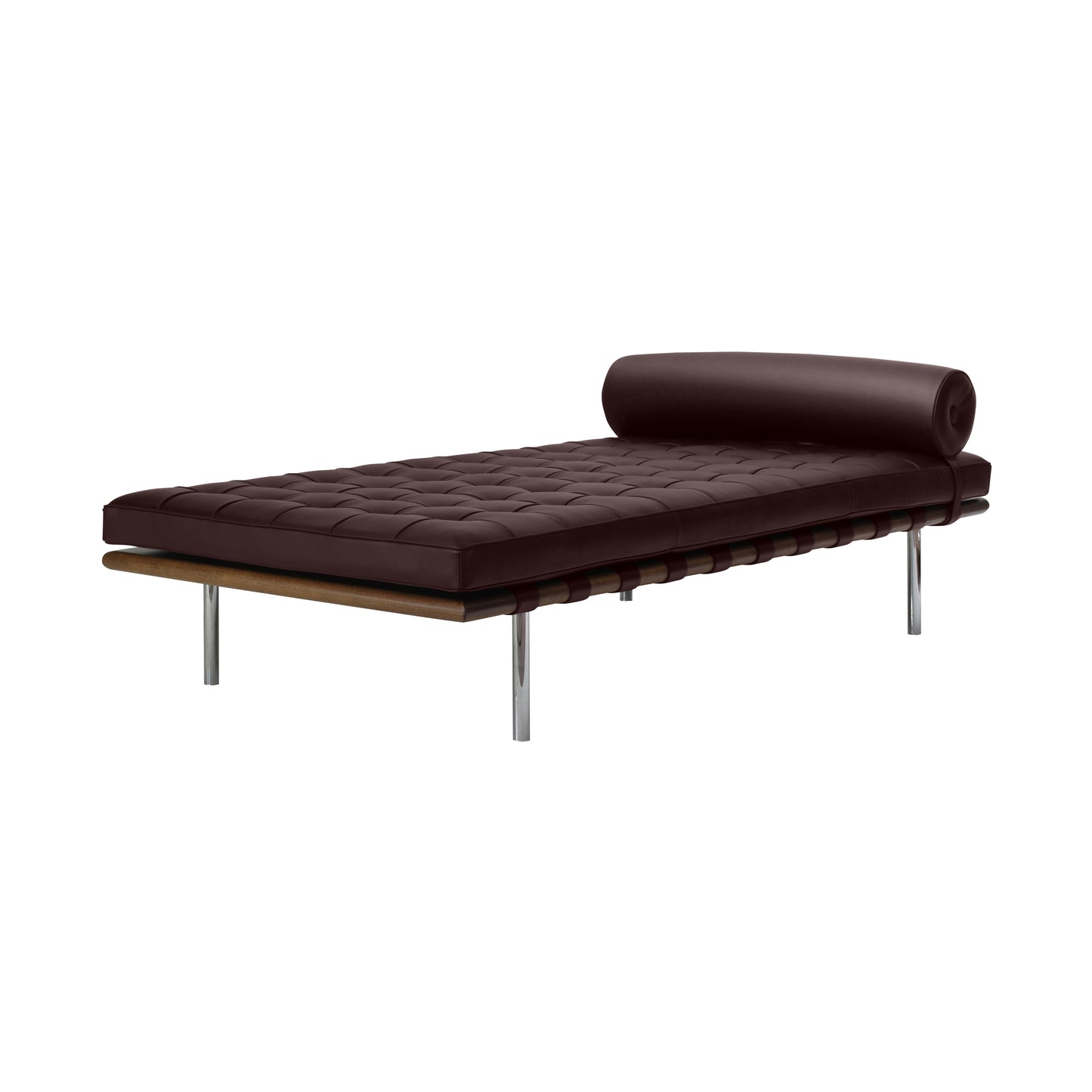 Daybed barcelona style | Chocolate Leather | Front 