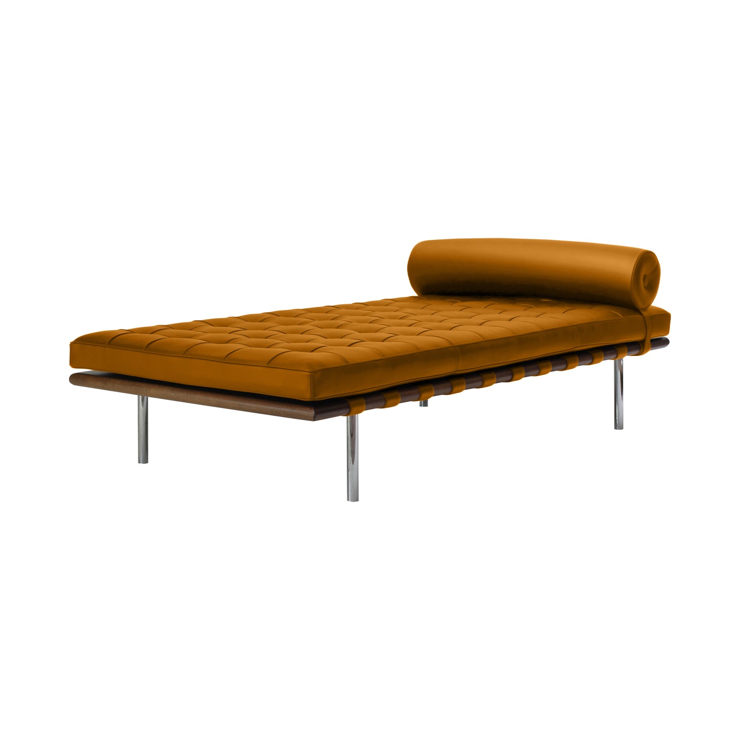 Daybed barcelona style | Cognac Leather | Front 