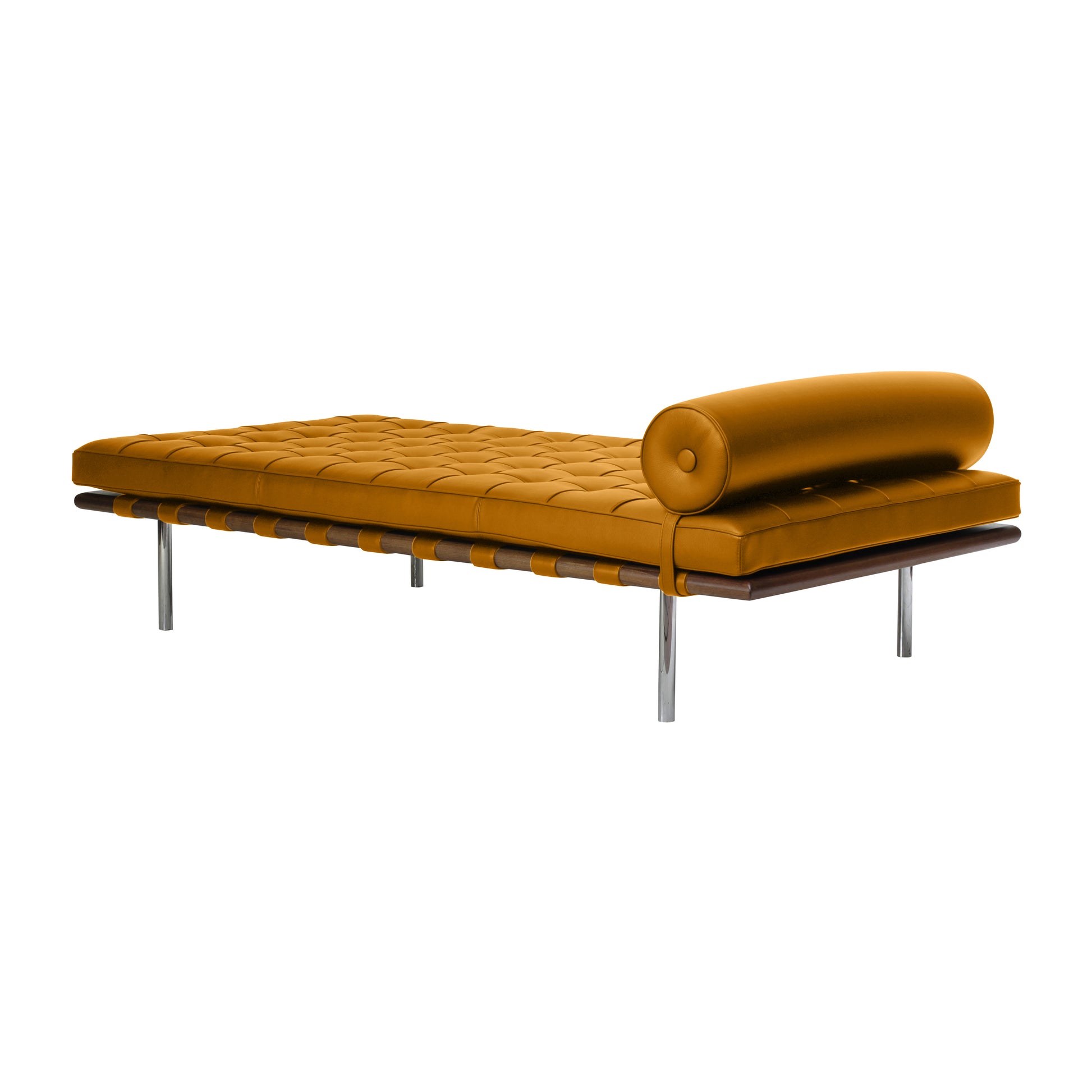 Daybed barcelona style | Cognac Leather | Side