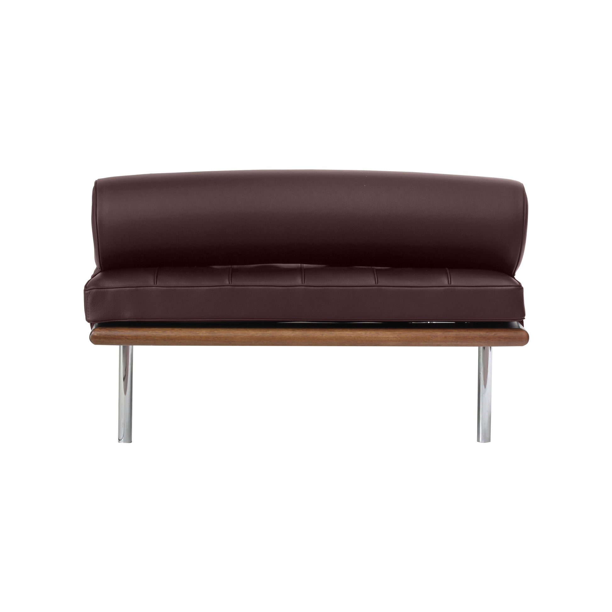 Daybed barcelona style | Chocolate Leather | Back 