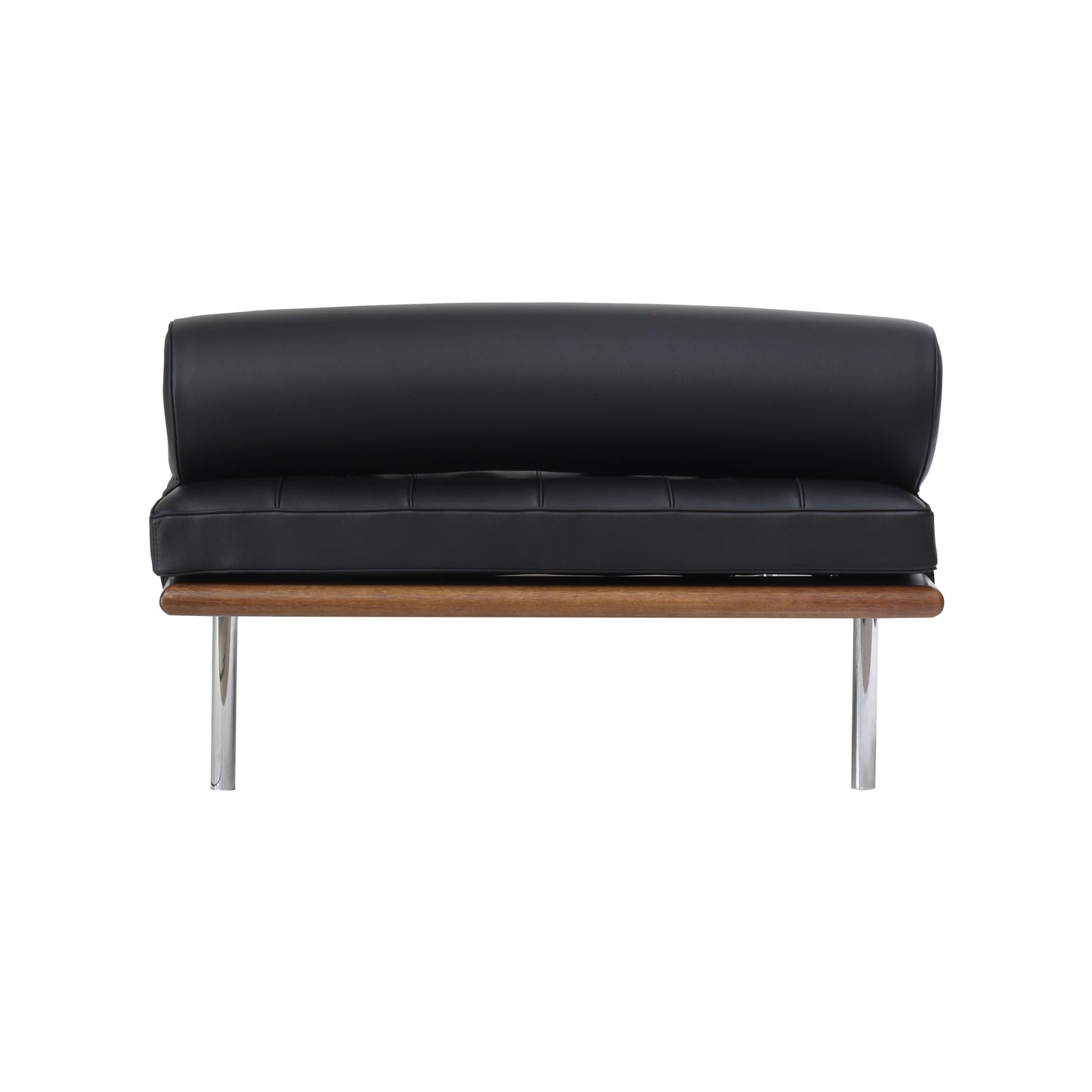 Daybed barcelona style | Black Leather | Back