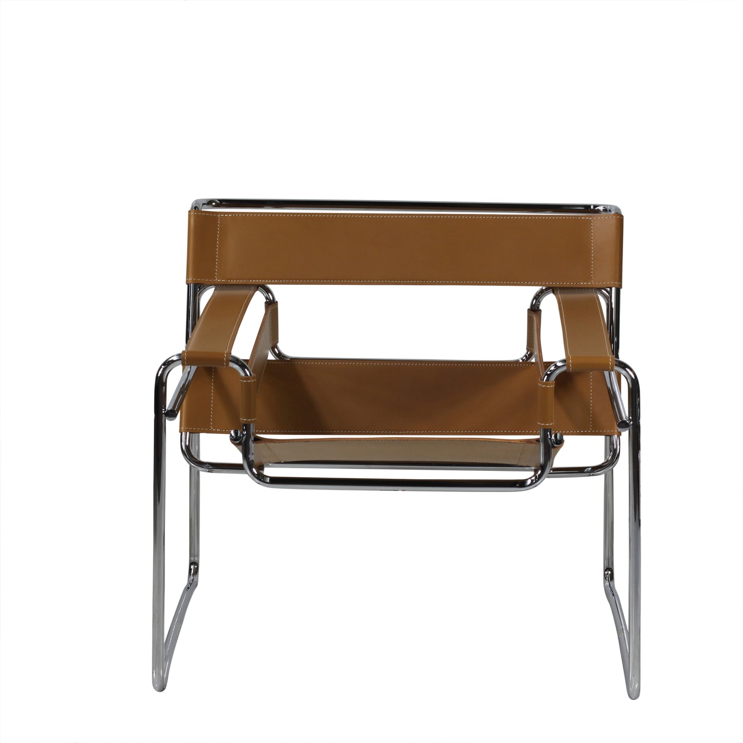 Chair wassily style | Biscuit Leather | Front